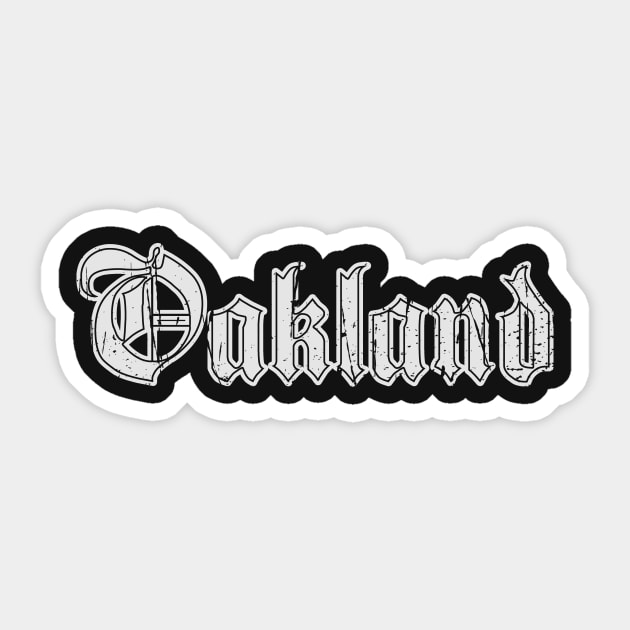 oakland Sticker by DeekayGrafx